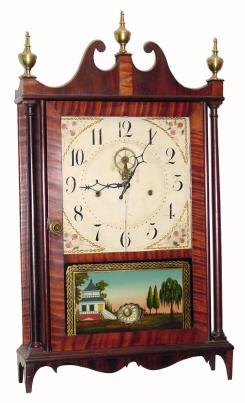 C.1816, Eli Terry, Outside Escape, Pillar & Scroll in very good restored condition. — Antique Clocks Price Guide