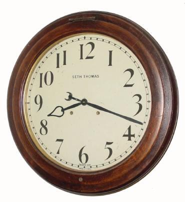 C.1909 Seth Thomas Clock Co., "Arcade", 30-day oak wall timepiece in very nice condition with original finish. — Antique Clocks Price Guide