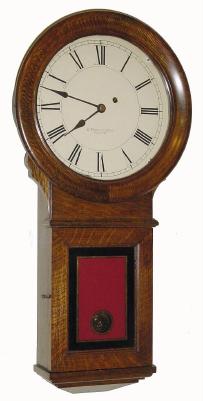 C.1900, E. Howard & Co., "Regulator No. 70", 8-day weight timepiece in excellent condition with original dial, hands, pendulum and tablet. — Antique Clocks Price Guide