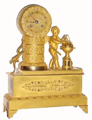 C.1870, French, Ormolu Figural Clock "The Astronomer", in excellent original condition. We have had a couple of this model, and they are quite popular. — Antique Clocks Price Guide