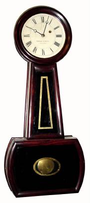 C.1850, Howard & Davis, Boston, "No. 4 Banjo" clock in excellent restored condition. — Antique Clocks Price Guide
