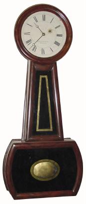 C.1850, Howard & Davis, Boston, "No. 3 Banjo" Clock in very good restored condition. — Antique Clocks Price Guide