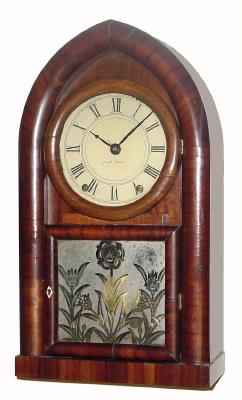 C.1841 Joseph (Shaylor) Ives, Bristol, Conn., 8-day time & strike round beehive, with rare fusee movement. — Antique Clocks Price Guide