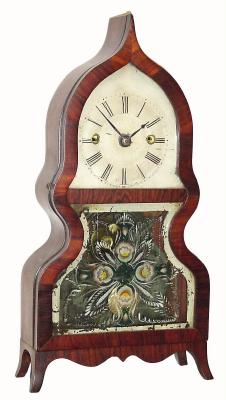C.1845, Forestville J. C. Brown, shelf acorn, fusee movement, with French feet and in excellent condition. — Antique Clocks Price Guide