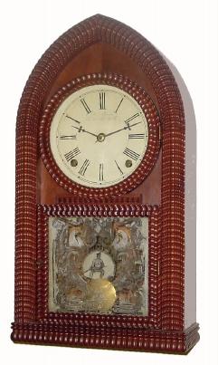 C.1850, Forestville Manufacturing Co., (J. C. Brown), 8-day time/strike ripple round gothic or beehive clock. — Antique Clocks Price Guide