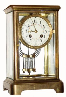 C.1910, French, 8-day time & strike crystal regulator in excellent as found condition. — Antique Clocks Price Guide
