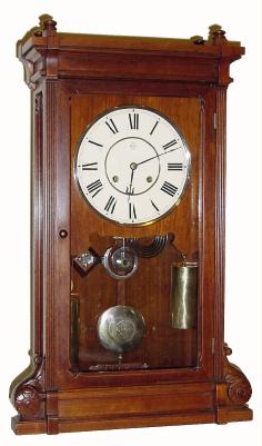 C.1880, Seth Thomas Clock Co., "LINCOLN", 2-Wt, 8-day shelf clock in walnut and in very good condition with original finish. — Antique Clocks Price Guide