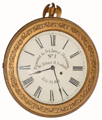 C.1847, Brewster & Ingrahams (likely), 8-day gallery wall timepiece. — Antique Clocks Price Guide