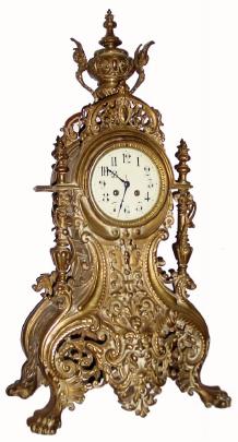C.1870, French, Napoleon III, fanciful ormolu clock. — Antique Clocks Price Guide