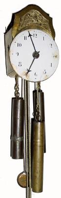 C.1850, German, Miniature Jockele, Quarter Strike (3 trains), with nice brass plated movement, with restorations (30 hour). — Antique Clocks Price Guide
