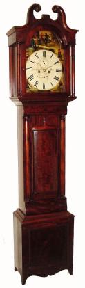 C.1840, Scottish, John Templeton, Ayr 8-Day Mahogany 8-day Tall clock in generally good original condition. — Antique Clocks Price Guide