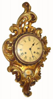 C.1956, Swedish, Westerstrand, Gilt Cartel clock in the French style. — Antique Clocks Price Guide