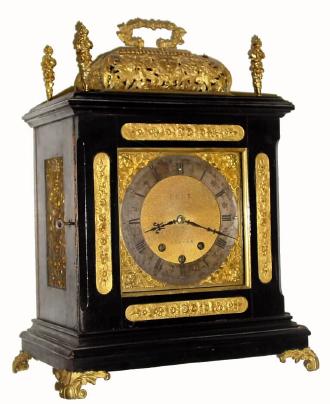 C.1890, French, for Dent - London, 8-day quarter chiming on 8 bells bracket clock. — Antique Clocks Price Guide