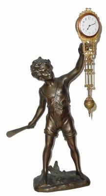 C.1910, German, Junghans, "BATBOY" swing clock in excellent original condition. — Antique Clocks Price Guide