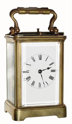 C.1900, French, Brass Cased Carriage Clock, time, strike & repeat, in a cute small case and in very good condition, — Antique Clocks Price Guide