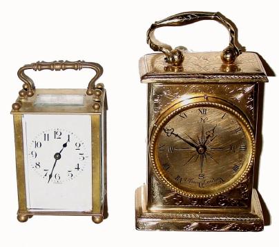 C.1900, A lot of 2 time only carriage clocks, as-found. — Antique Clocks Price Guide