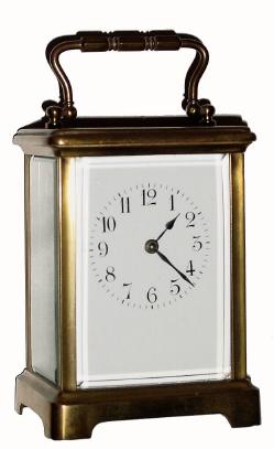 C.1910, French, Chas Hour, Brass Cased Carriage Timepiece, in fair to good condition, with restorations. — Antique Clocks Price Guide