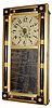 C.1835, David Dutton, Mont Vernon, NH, 30-hour wood movement time/strike/alarm (3-weight) wall clock.