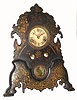 C.1854, Bradley & Hubbard, Meriden, Conn., Stenciled Iron front, 30 hour in good original condition.