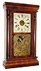 C.1866, Seth Thomas Clock Co., Thomaston, Conn., "Rosewood", 30-hour time/strike column & cornice shelf clock.
