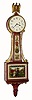 C.1978, Foster Campos, Pembroke, Mass., 8-day miniature banjo timepiece.