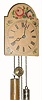 C.1890, German, 30-hour time & strike wag clock.