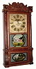 C.1840, Peck, Haydon & Co., St. Louis, Missouri, 8-day time/strike column and cornice shelf clock.