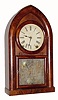 C.1850, Pond & Barnes, Boston, Mass., 8-day time/strike beehive clock, in generally good restored condition.