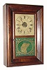 C.1880, Seth Thomas Clock Co., "Round Band", 8-day time/strike/alarm shelf clock.