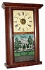 C.1840, Jerome, Gilbert, Grant & Co., Bristol, Conn., 30-hour time & strike round sided shelf clock.