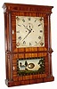 C.1824, Lucius B. Bradley, Watertown, Conn., 8-day /Salem Bridge/ time & strike column and cornice shelf clock,