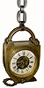 C.1881, Jerome & Co. (New Haven) "Lock and Key", 30-hour novelty timepiece. 