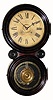 C.1895, E. Ingraham & Co., "Reflector" 8-day time & strike, with 12" dial and in generally good original condition.