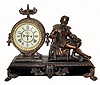 C.1894, Ansonia Clock Co., "Arion", 8-day time/strike figural clock.