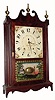 C.1828, Seth Thomas, Plymouth, Conn., 30-hour time/strike Pillar and Scroll shelf clock.