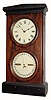 C.1870, Seth Thomas Clock Co., "Parlor Calendar No. 3" 8-day time/strike calendar clock in rosewood veneer with an original and crusty finish.