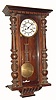 C.1890, German, Gustav Becker, Spring Driven 8-day T/S wall regulator, as-found.