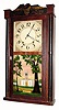C.1835, Silas Hoadley, Plymouth, Conn., 30-hour wood movement time/strike half column and splat shelf clock.