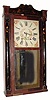 C.1830, Riley Whiting, Winchester, Conn., 30-Hour wood movement time/strike half-column and splat shelf clock in generally fair to good condition, with restorations. 
