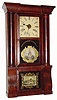 C.1852, Birge, Peck & Co. 8-day time/strike column and cornice shelf clock in very good condition, with some problems.