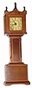 C.1930, The Burroughs Co., "No. 54 T - Grandfather" 30-hour wall timepiece.