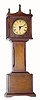 C.1930, The Burroughs Co., "No. 54 T - Grandfather" 30-hour wall timepiece.