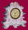 C.1900, Unknown Porcelain China Clock, probably German, as-found, 