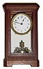 C.1912, Kienzle Clock Factories, Huber Uhren, 400-day timepiece in a well made oak 4-glass case with a flat finish and disc pendulum. 