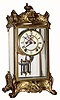 C.1911, New Haven Clock Co., "Thoreau", 8-day time/strike crystal regulator, incomplete.
