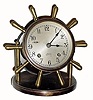 C.1960, Chelsea Clock Co., "VANDERBILT", ship's bell desk clock in generally good condition.