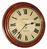 C.1870, English, Fusee Dial Clock, in good original condition, with only some strengthening of the black on the dial. 