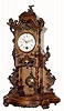C.1866, German, Lenzkirch, Open Well mantel clock in excellent original condition, with the exception of possibly the dove on the tip top of the case.