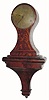 C.1810, John Wareham, London, 8-day fusee balloon clock. This large highly figured mahogany veneered timepiece is in very nice condition with some damage where the bezel latch is found.