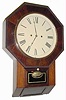 C.1855, J.J. & W. Beals, Haymarket Square, Boston, label on Atkins, Whiting & Co. 30-day fusee drop front octagon wall timepiece. 